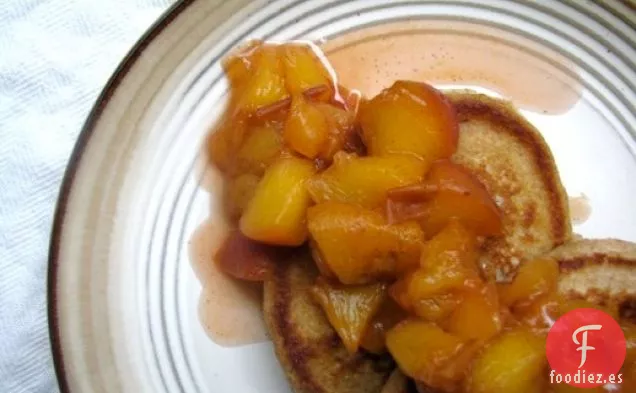 Tortitas de Trigo Integral con Duraznos Borrachos