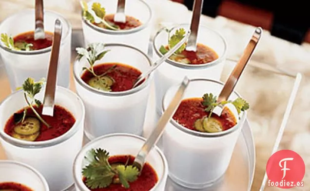 Gazpacho de Verduras a la Plancha