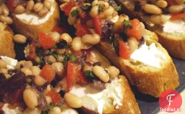 Saludable y Deliciosa: Bruschetta de Frijoles Blancos