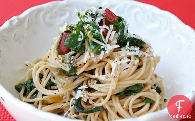 Pasta Con Acelgas Salteadas