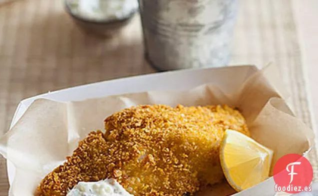 Pescado con Patatas Fritas al Horno