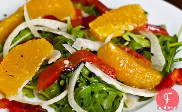 Ensalada de Hinojo, Naranja y Pimiento Asado