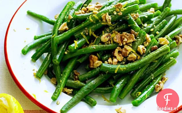 Judías Verdes con Limón y Nueces