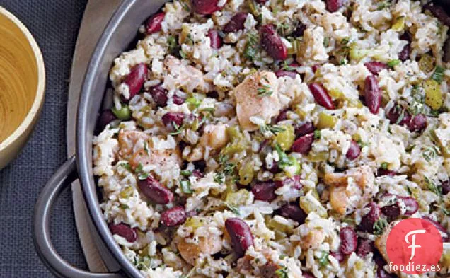 Arroz y Frijoles Sucios al horno de Luisiana