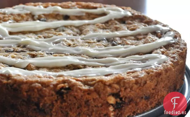Pastel de Galletas con Pasas de Uva y Avena Helada