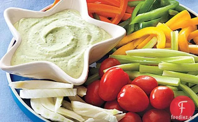 Dip de Diosa Verde con Crudités