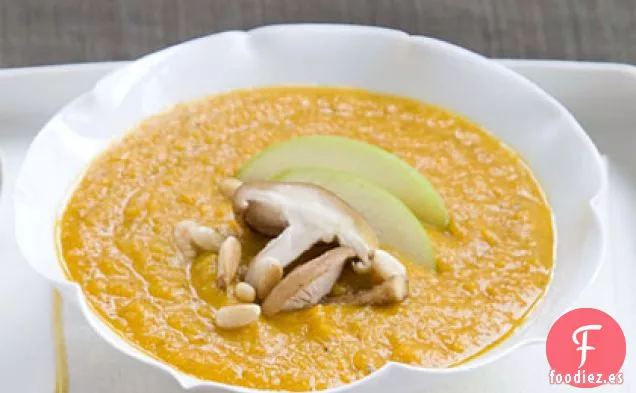 Sopa de Calabaza con Mantequilla de Manzana