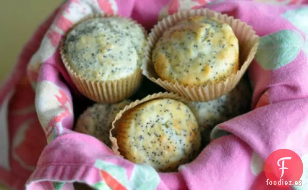 Muffins de Yogur con Semillas de Amapola de Limón