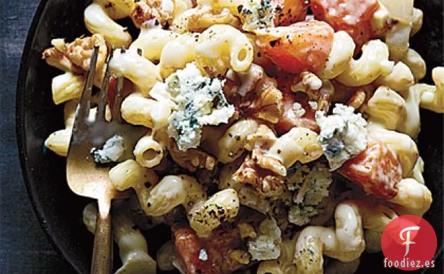 Cavatappi Cremoso de Mantequilla, Queso Azul y Nuez