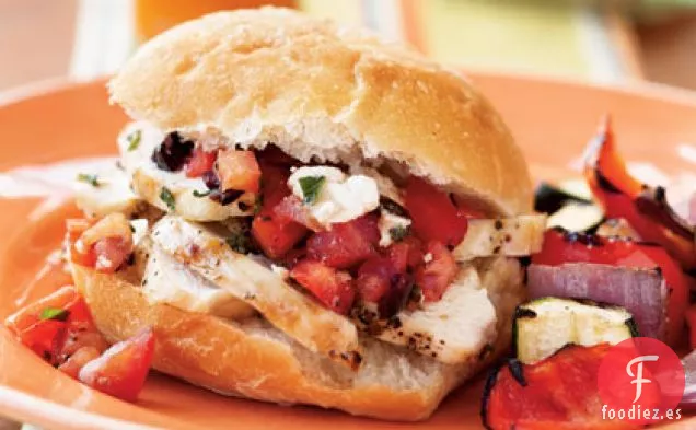 Sándwiches de Pollo a la Parrilla y Tapenade