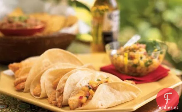 Tacos de Tilapia con Sabor a Melocotón