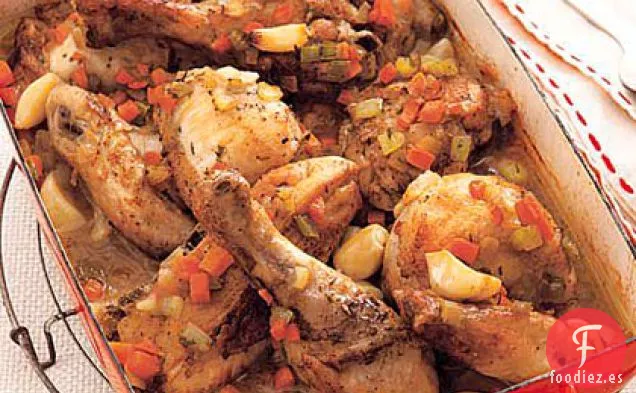Pollo con 40 Dientes de Ajo
