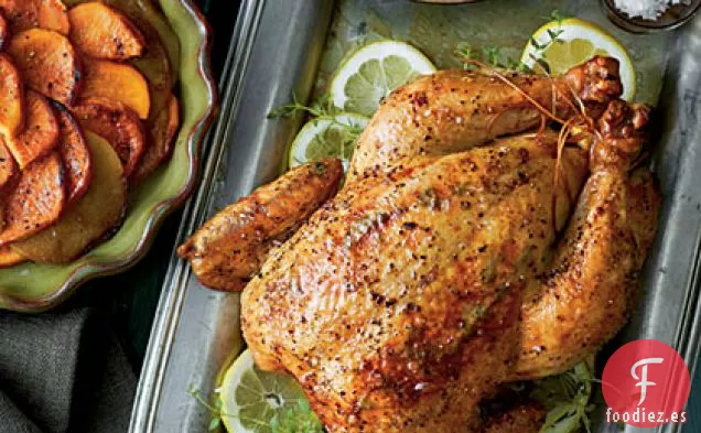 Pollo Asado con Batatas y Manzanas