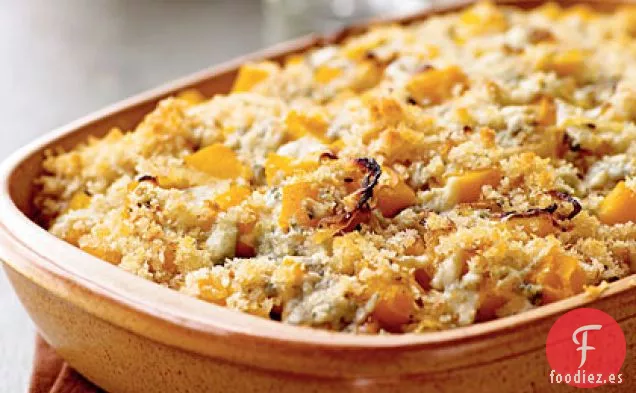 Calabaza Gratinada con Queso Azul y Salvia