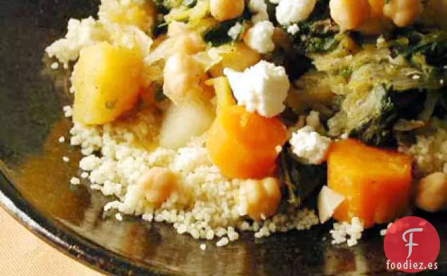 Estofado de Verduras de Invierno sobre Cuscús