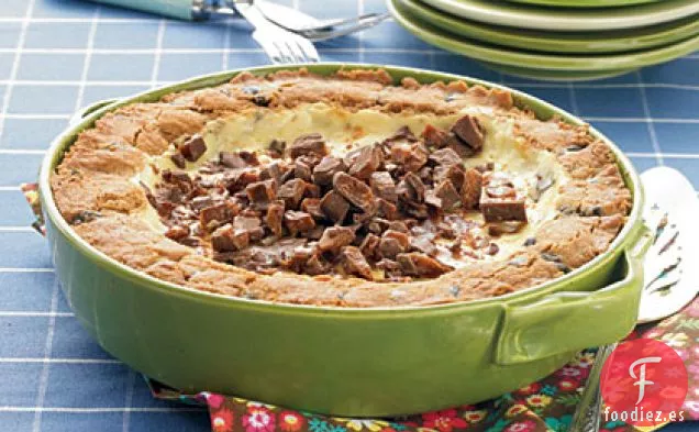 Pastel de Masa de Galletas con Chispas de Chocolate