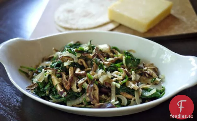 Quesadilla de Shiitake y Verduras