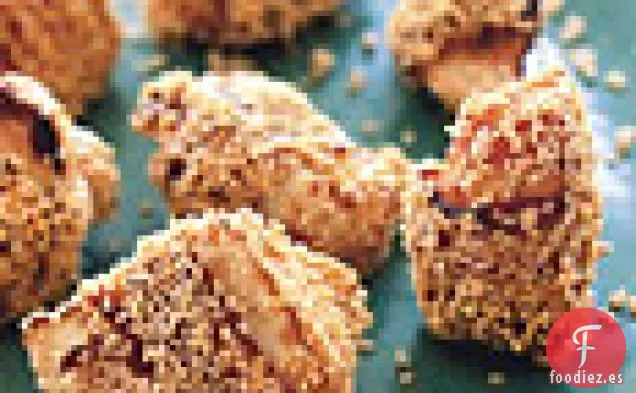 Nabos Recubiertos de Panceta y Sésamo