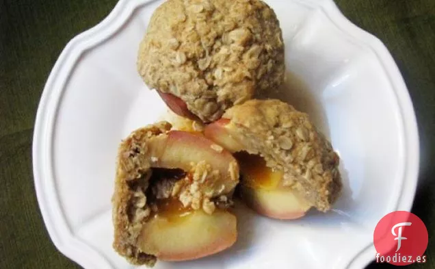 Almuerzo Dominical: Manzanas al Horno Rellenas de Ron con Crumble de Avena