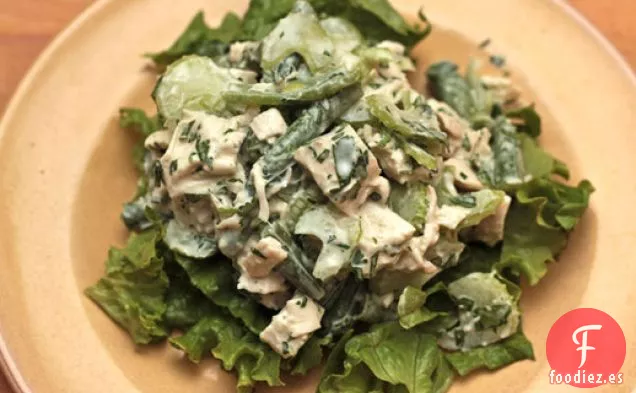 Ensalada de Pollo con Aderezo de Yogur Tahini