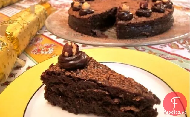 Torta de Chocolate de Nutella Sin Harina