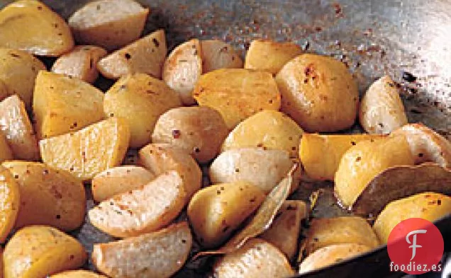 Patatas Asadas y Nabos