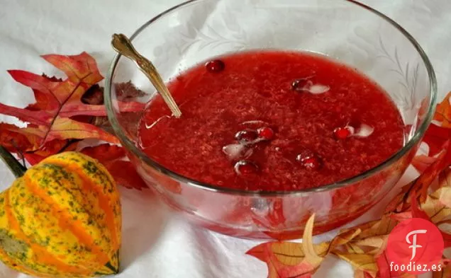 Ponche de Naranja y Arándano sin Alcohol