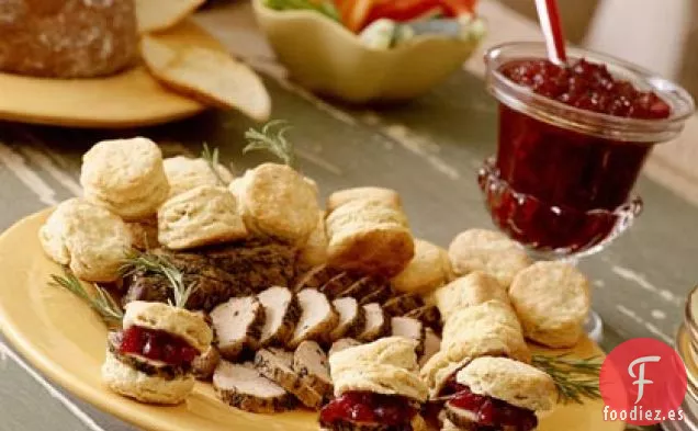 Galletas de Dijon y Pimienta Rellenas de Cerdo