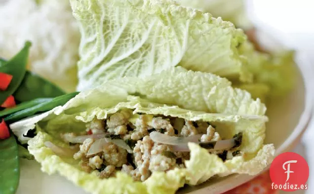 Pollo Tailandés en Hojas de Repollo