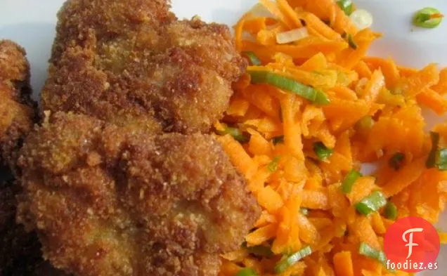 Cena Dominical: Mollejas Fritas con Ensalada de Zanahoria