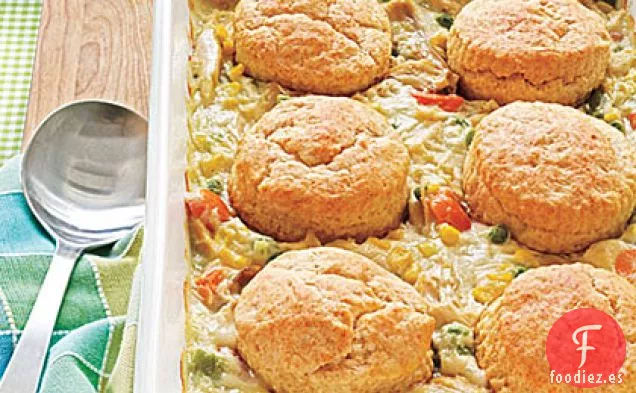 Potpie de Pollo Con Tapa de Galletas