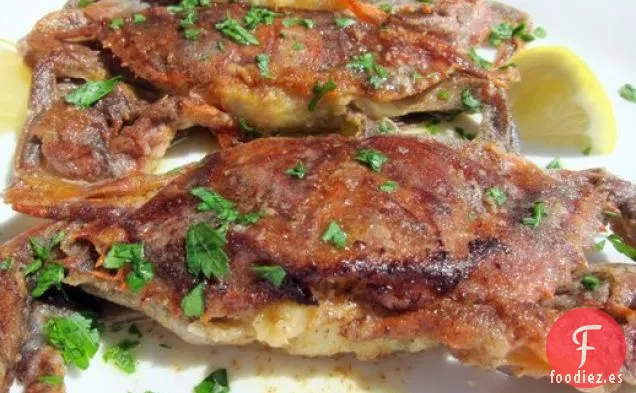 Francés en un instante: Cangrejo de concha blanda Meunière