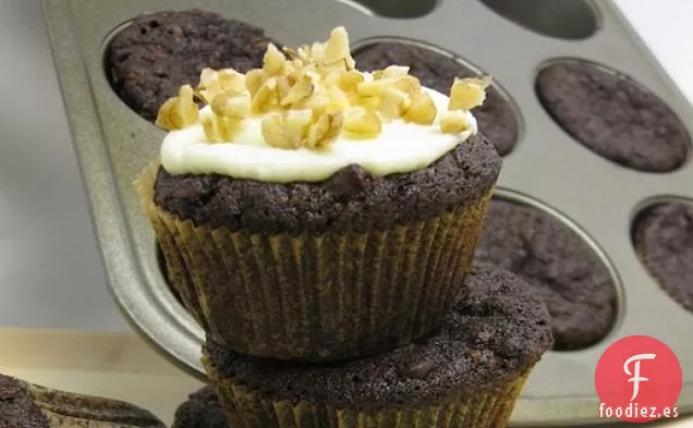 Cupcakes de Calabacín de Chocolate