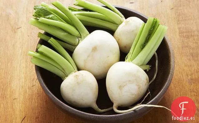 Guisantes y Nabos con Mantequilla de Eneldo