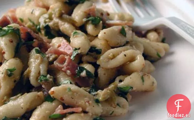 Prosciutto y Picual Ensalada de Pasta