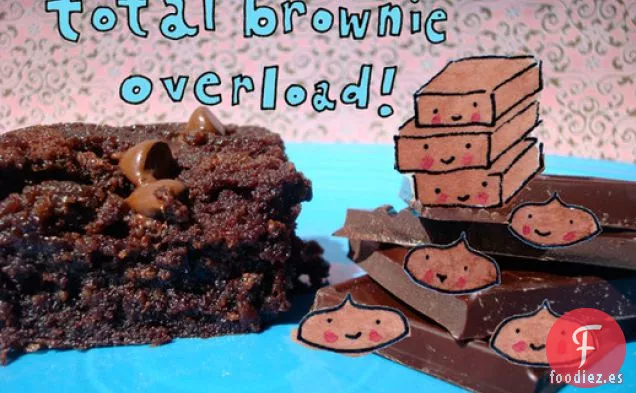 Pastel: Brownie Al revés Brownie
