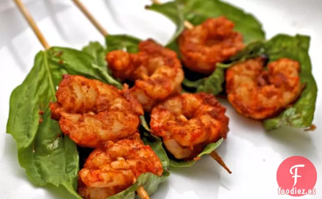 Cena de esta noche: Camarones al Curry Rojo con Albahaca