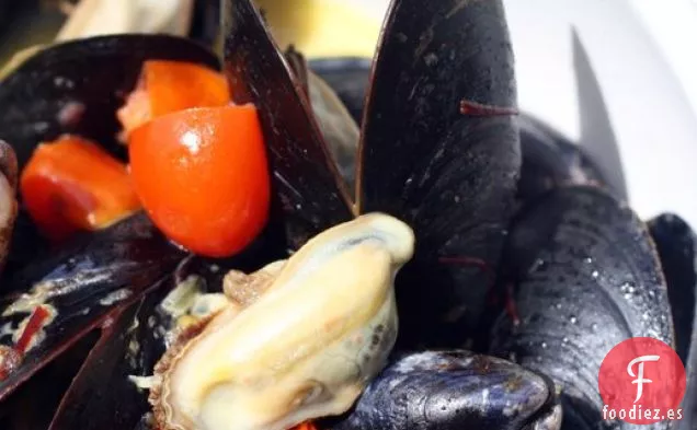 El Ingrediente Secreto (Azafrán): Mejillones con Azafrán y Tomates