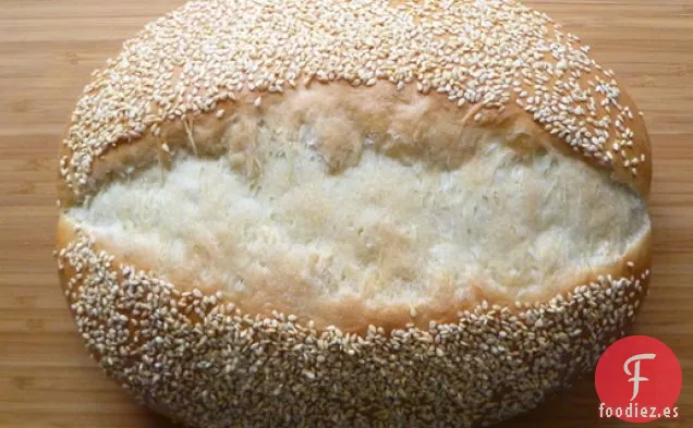 Horneado de Pan: Pan Blanco de Sésamo Rápido y Lento