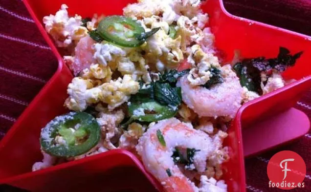 Calor Serio: Palomitas de Maíz de Camarón Chisporroteantes con Jalapeños