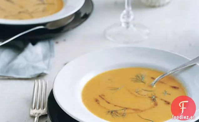 Sopa de Hinojo de Zanahoria