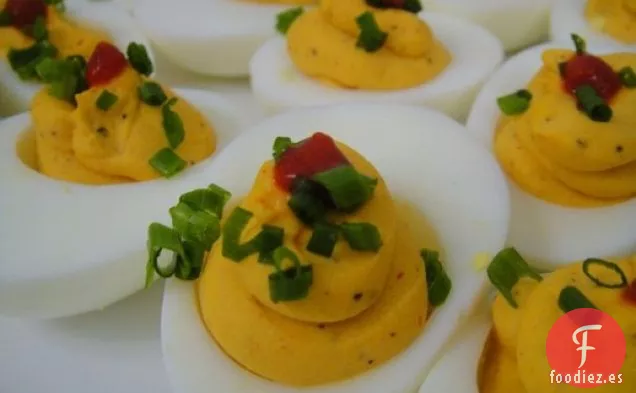 Cocinar el Libro: Huevos Rellenos de Sriracha