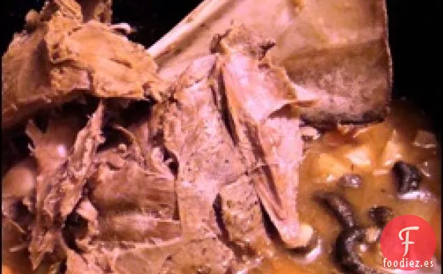 Olla de cocción lenta: mezcla casera de sopa de cebolla y asado al hombro de venado