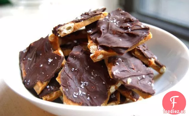 Toffee de Pretzel Cubierto de Chocolate