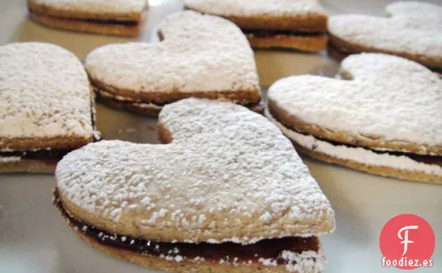 Cocinar el libro: Corazones Linzer