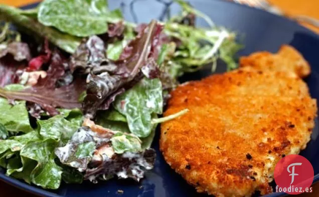 Cena de Esta Noche: Chuletas de Pollo con Aderezo Cremoso de Parmesano