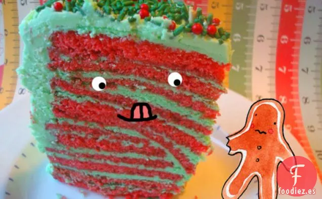 Pastel: Pastel Navideño de 12 Capas