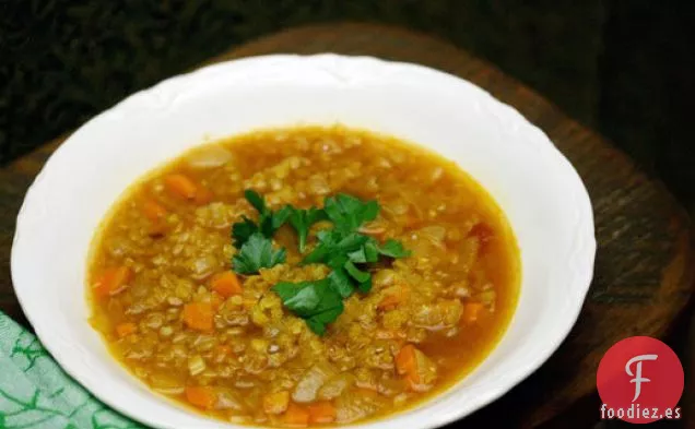 Coma Por Ocho Dólares: Sopa Marroquí de Lentejas Rojas