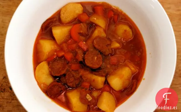 Cena esta noche: Patatas Riojanas (Patatas con Chorizo)