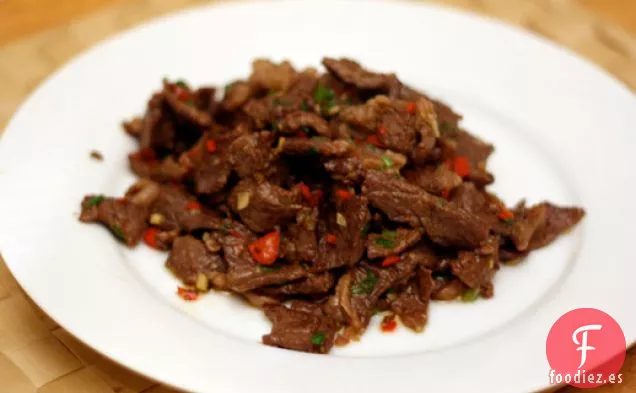 Cena de esta noche: Carne de Hunan con Comino
